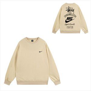 Stussy x Nike The Wide World Crew Sweat Apricot